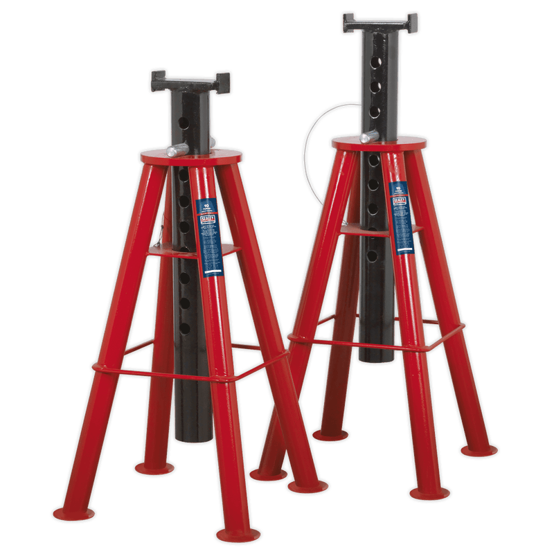 Sealey AS10H Axle Stands (Pair) 10tonne Capacity per Stand High Level - AS10H - Sealey Tools UK - Trade Counter Direct