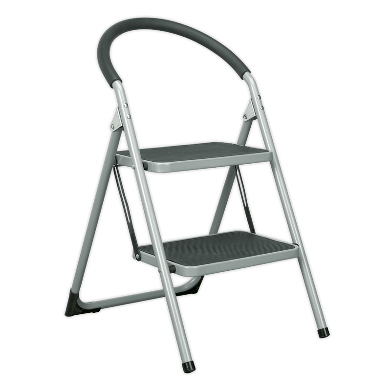 Sealey ASL2 Step Stool 2 - Tread 150kg Capacity EN14183 - ASL2 - Sealey Tools UK - Trade Counter Direct