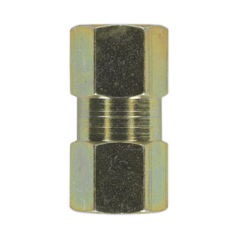 Sealey BC10100F Brake Tube Connector M10 x 1mm Female to Female Pack of 10 - BC10100F - Sealey Tools UK - Trade Counter Direct