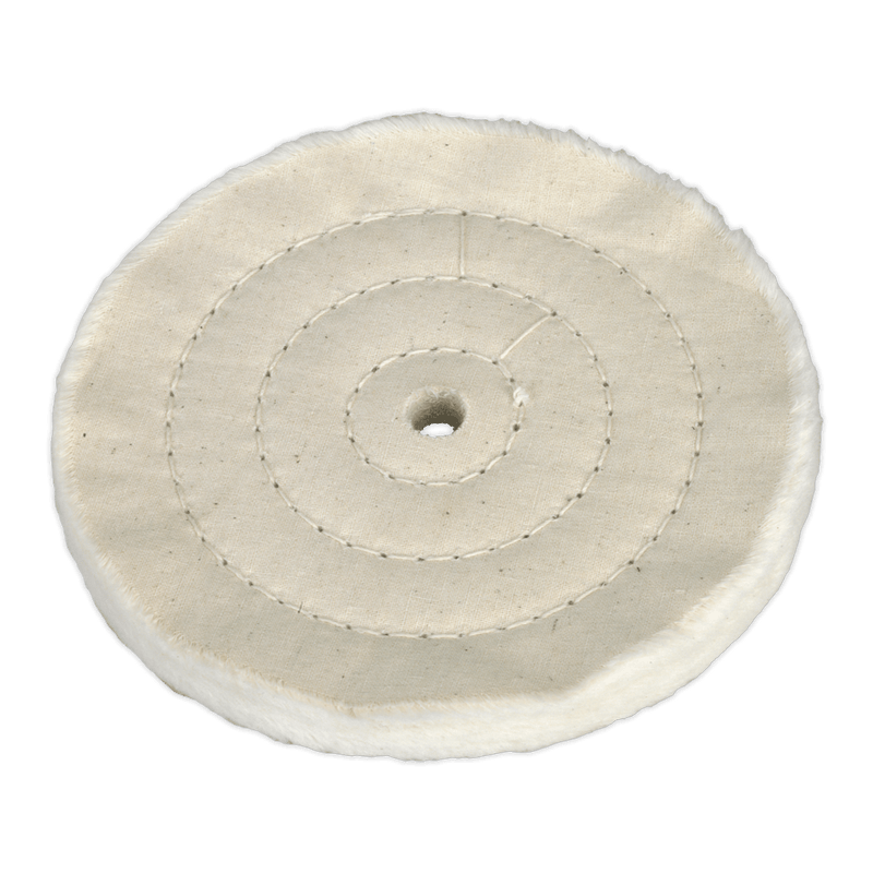 Sealey BG150BW 150 x 13mm Buffing Wheel 16mm Bore - Fine - BG150BW - Sealey Tools UK - Trade Counter Direct