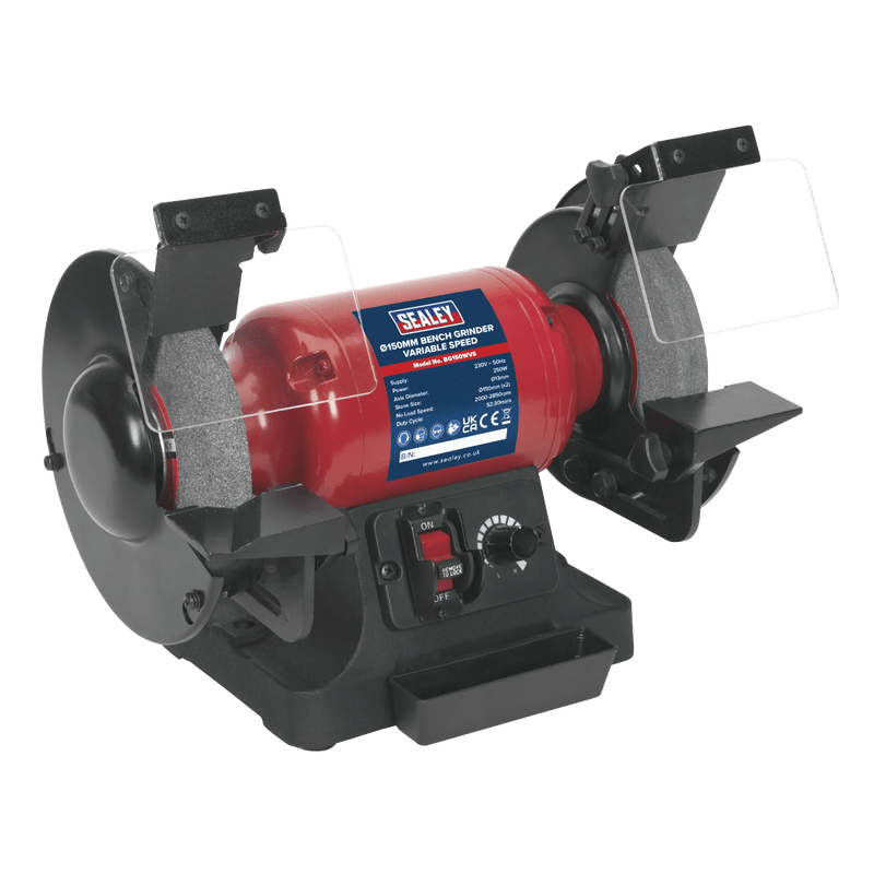 Sealey BG150WVS 150mm Bench Grinder with Variable Speed 250W/230V - BG150WVS - Sealey Tools UK - Trade Counter Direct