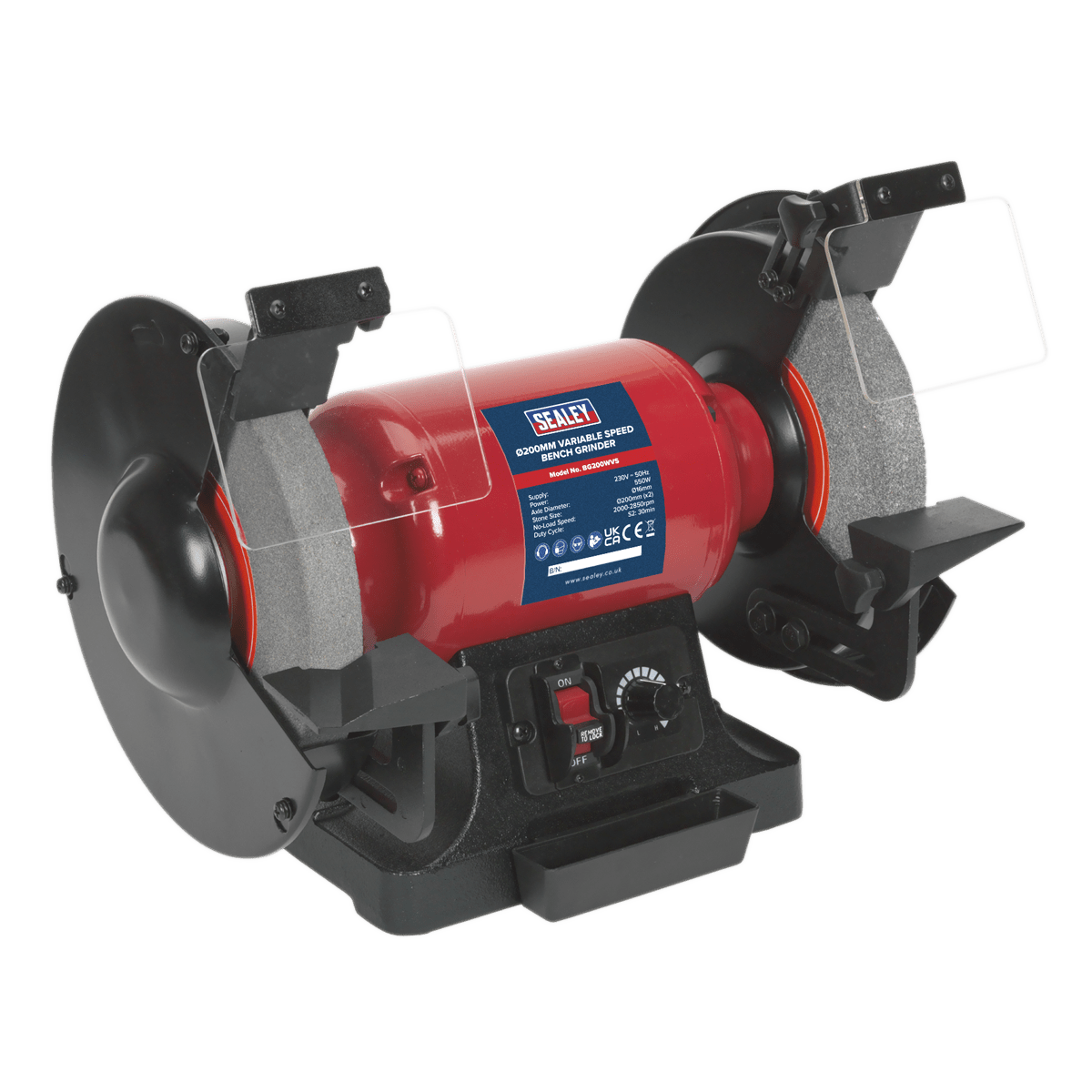 Sealey BG200WVS Bench Grinder Ø200mm Variable Speed - BG200WVS - Sealey Tools UK - Trade Counter Direct
