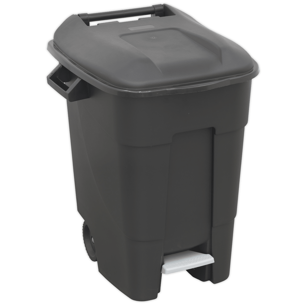 Sealey BM100P Refuse/Wheelie Bin with Foot Pedal 100L - Black - BM100P - Sealey Tools UK - Trade Counter Direct