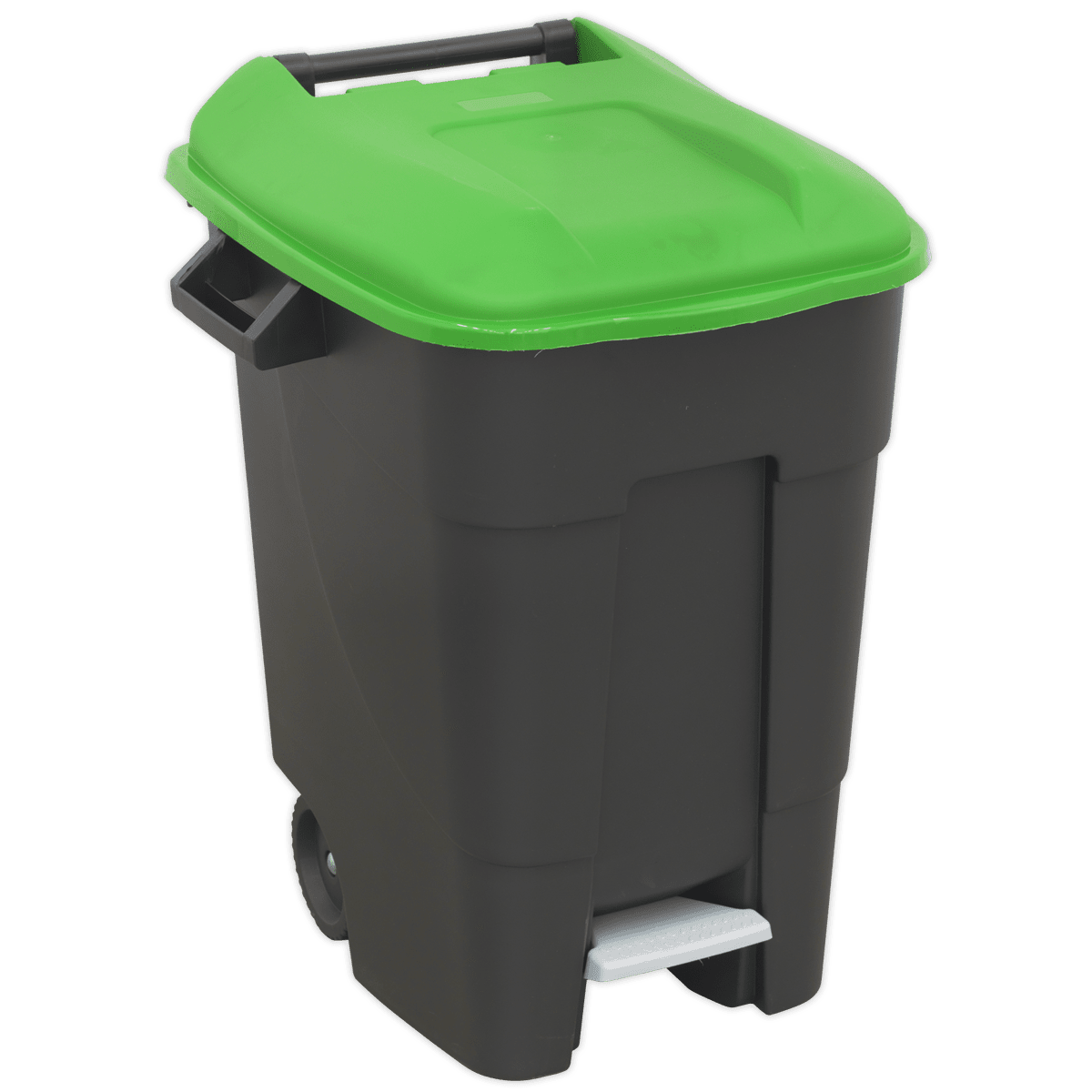 Sealey BM100PG Refuse/Wheelie Bin with Foot Pedal 100L - Green - BM100PG - Sealey Tools UK - Trade Counter Direct