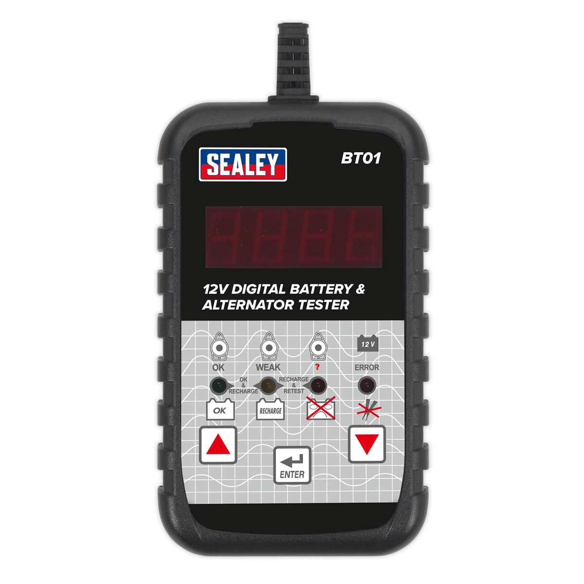 Sealey BT01 Digital Battery & Alternator Tester 12V - BT01 - Sealey Tools UK - Trade Counter Direct