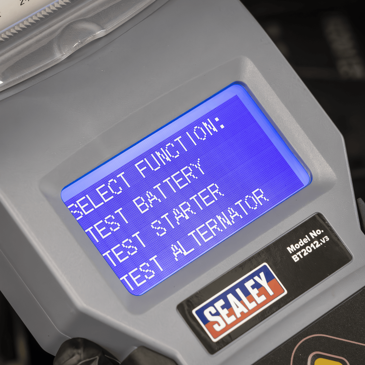 Sealey BT2012 Digital Battery & Alternator/Starter Tester with Printer 12V - BT2012 - Sealey Tools UK - Trade Counter Direct