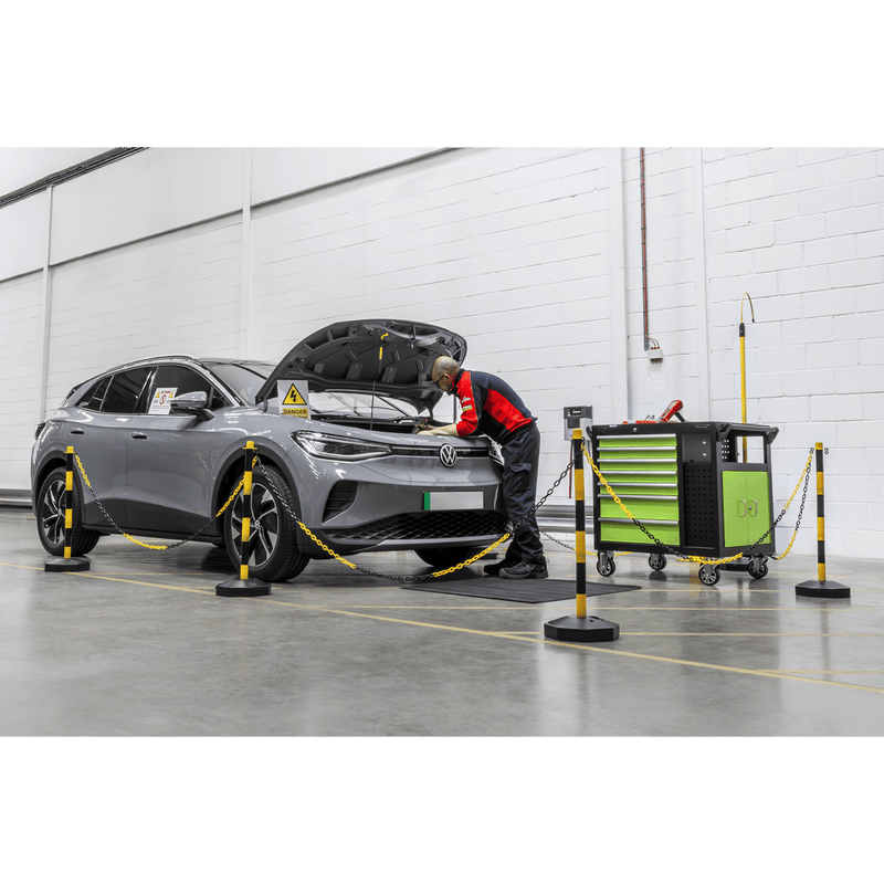 Sealey BYPB01 Post with Base - Black/Yellow - BYPB01 - Sealey Tools UK - Trade Counter Direct