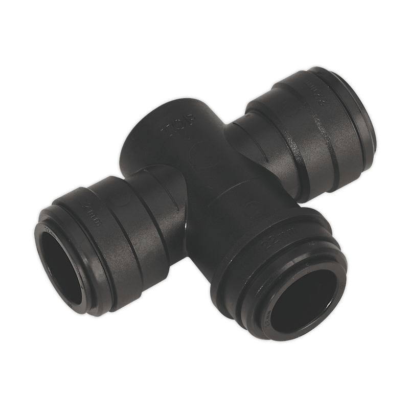 Sealey CAS22WTT Equal Water Trap Tee 22mm (John Guest Speedfit® - PMTT22E) - CAS22WTT - Sealey Tools UK - Trade Counter Direct