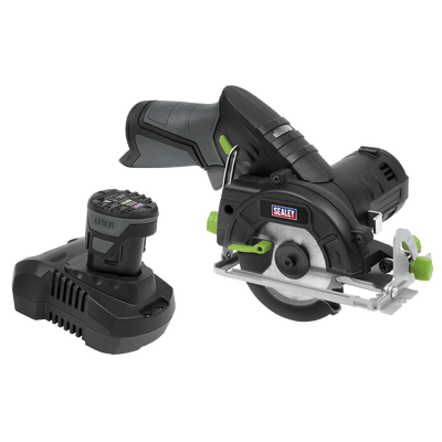 Sealey CP108VCS Cordless Circular Saw Kit 10.8V 2Ah SV10.8 Series Ø85mm - CP108VCS - Sealey Tools UK - Trade Counter Direct