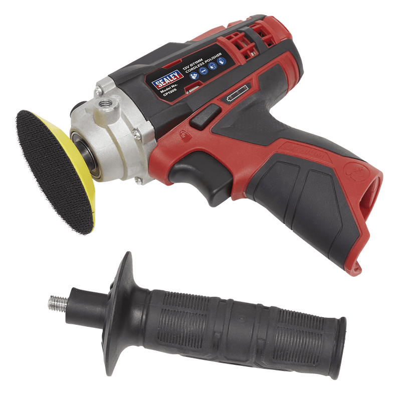 Sealey CP1205 Cordless Polisher Ø71mm 12V Lithium - ion - Body Only - CP1205 - Sealey Tools UK - Trade Counter Direct