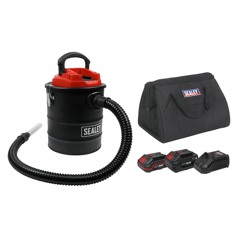 Sealey CP20VAVKIT Handheld Ash Vacuum Cleaner 20V SV20 Series 15L Kit - 2 Batteries - CP20VAVKIT - Sealey Tools UK - Trade Counter Direct