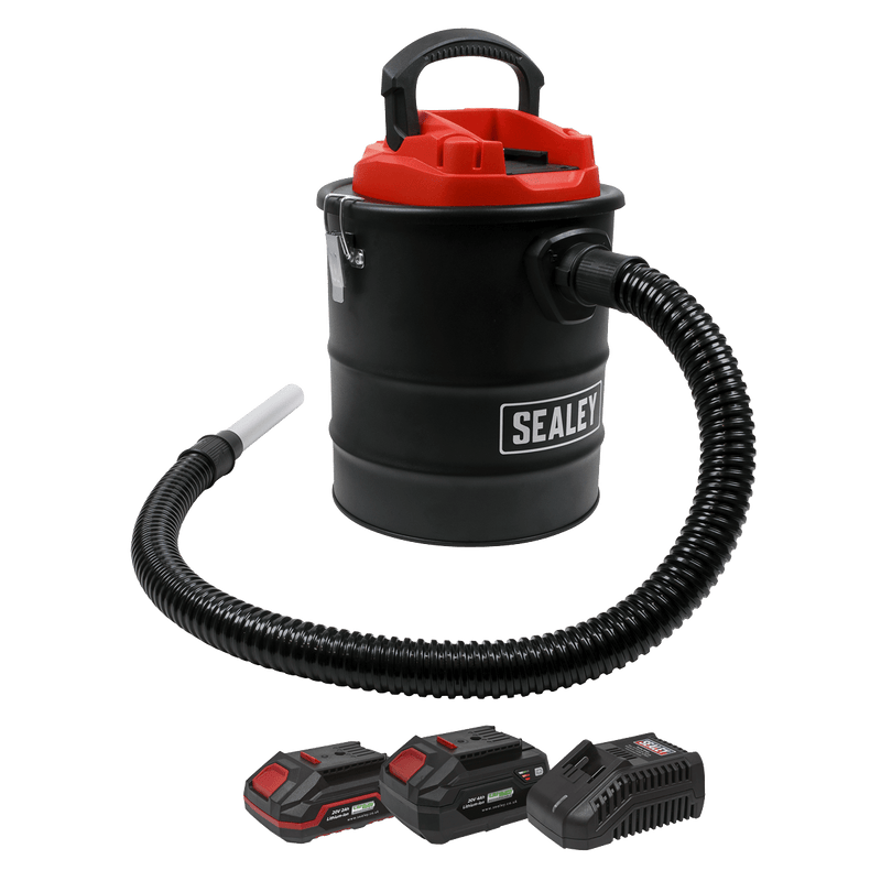 Sealey CP20VAVKIT Handheld Ash Vacuum Cleaner 20V SV20 Series 15L Kit - 2 Batteries - CP20VAVKIT - Sealey Tools UK - Trade Counter Direct