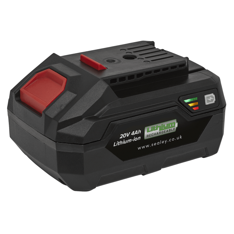Sealey CP20VBP4 Power Tool Battery 20V 4Ah Lithium - ion for SV20 Series - CP20VBP4 - Sealey Tools UK - Trade Counter Direct