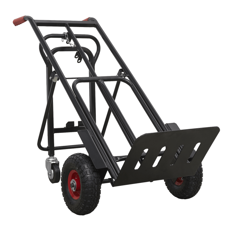 Sealey CST989HD Heavy - Duty 3 - in - 1 Sack Truck with PU Tyres 300kg Capacity - CST989HD - Sealey Tools UK - Trade Counter Direct