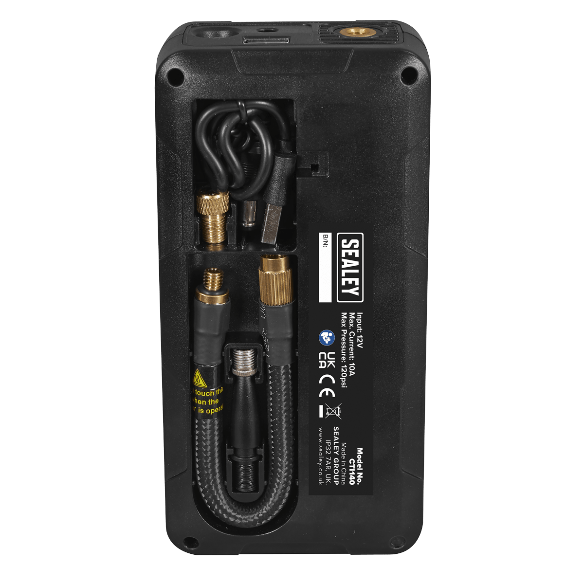 Sealey CTI140 Rechargeable Tyre Inflator & Power Bank with Worklight 12V - CTI140 - Sealey Tools UK - Trade Counter Direct