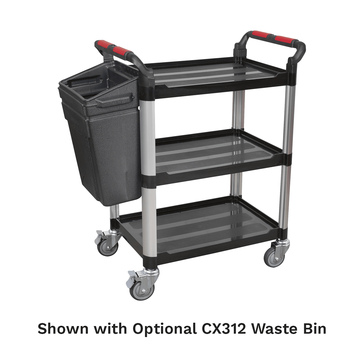 Sealey CX309 Composite Workshop Trolley 3-Level/3 Wall - CX309 - Sealey Tools UK - Trade Counter Direct
