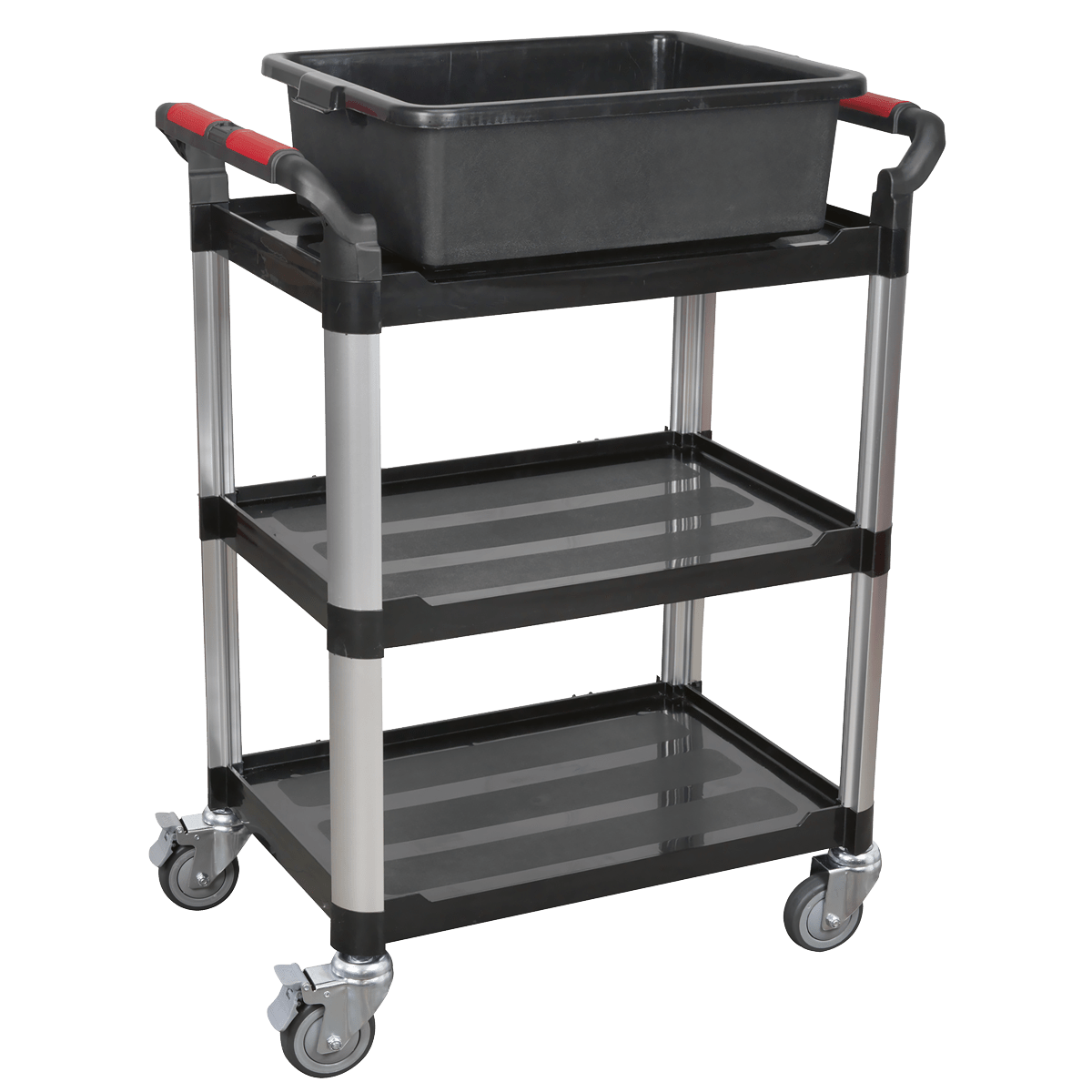 Sealey CX309 Composite Workshop Trolley 3-Level/3 Wall - CX309 - Sealey Tools UK - Trade Counter Direct