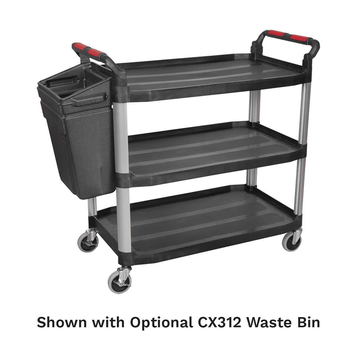 Sealey CX310 Composite Workshop Trolley 3-Level/3 Wall - CX310 - Sealey Tools UK - Trade Counter Direct