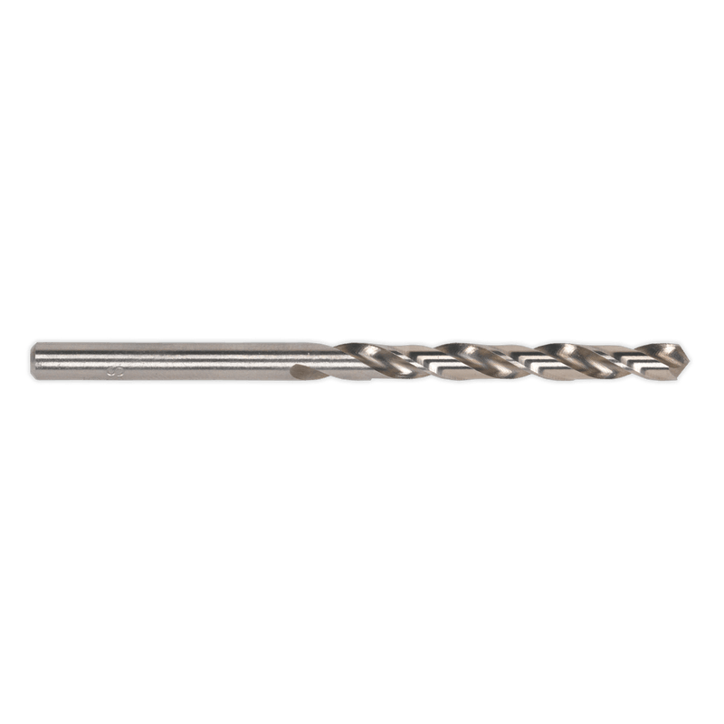 Sealey DB030FG HSS Fully Ground Drill Bit 3mm - Pack of 10 - DB030FG - Sealey Tools UK - Trade Counter Direct