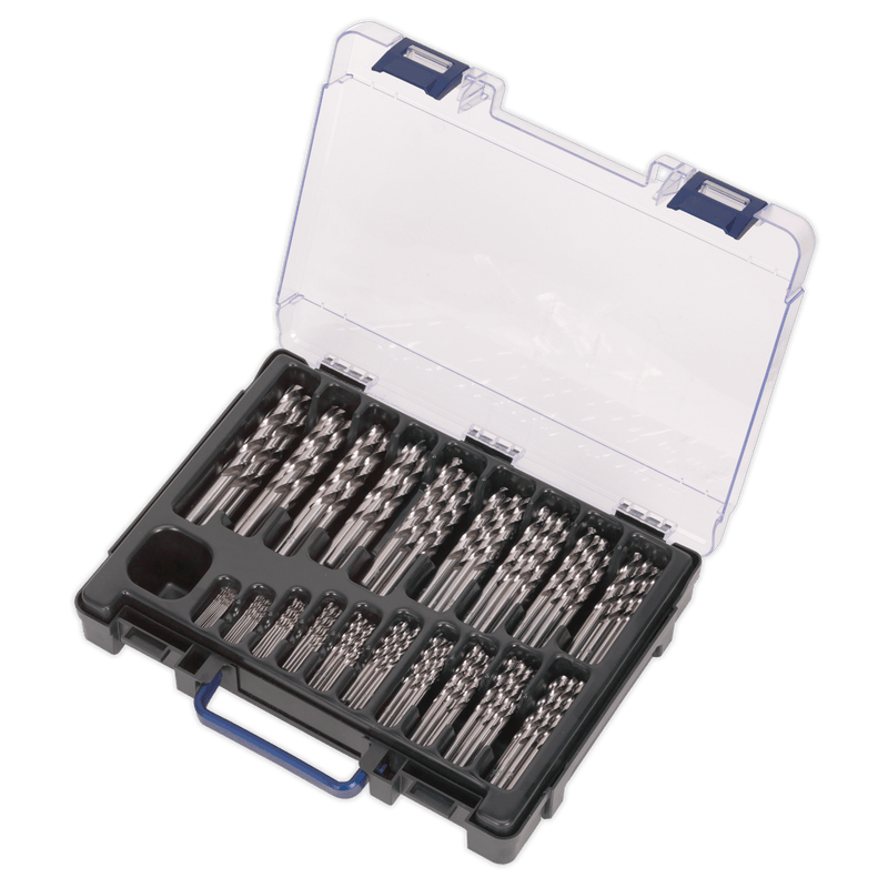 Sealey DBS170FG HSS Fully Ground Drill Bit Assortment 1-10mm 170pc - DBS170FG - Sealey Tools UK - Trade Counter Direct