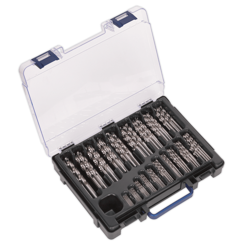 Sealey DBS170FG HSS Fully Ground Drill Bit Assortment 1-10mm 170pc - DBS170FG - Sealey Tools UK - Trade Counter Direct