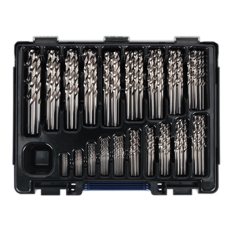 Sealey DBS170FG HSS Fully Ground Drill Bit Assortment 1-10mm 170pc - DBS170FG - Sealey Tools UK - Trade Counter Direct