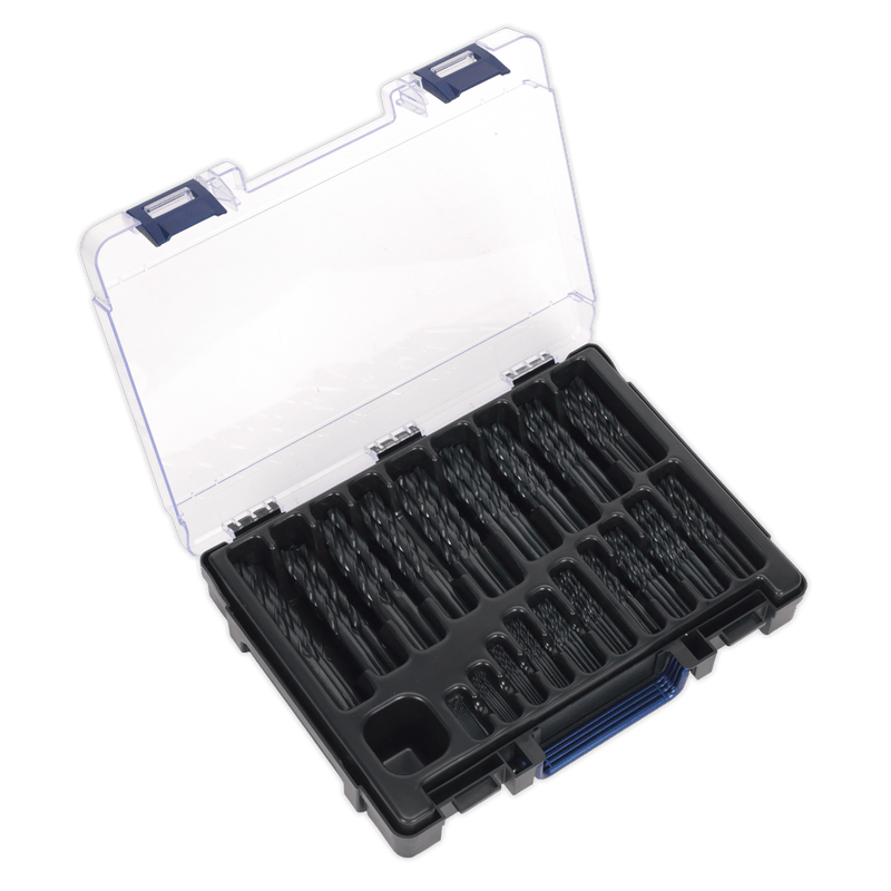 Sealey DBS170RF HSS Roll Forged Drill Bit Assortment 1-10mm 170pc - DBS170RF - Sealey Tools UK - Trade Counter Direct