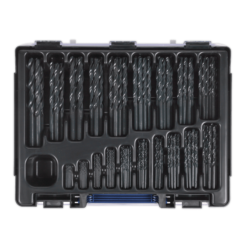 Sealey DBS170RF HSS Roll Forged Drill Bit Assortment 1-10mm 170pc - DBS170RF - Sealey Tools UK - Trade Counter Direct