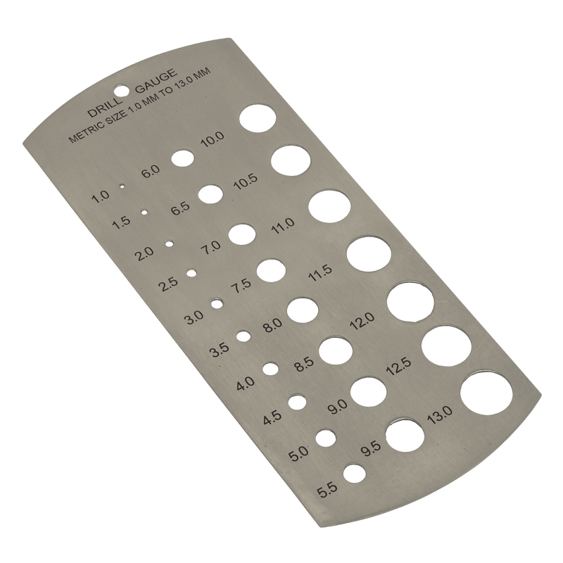 Sealey DGM1 Drill Gauge Metric 1 - 13mm - DGM1 - Sealey Tools UK - Trade Counter Direct