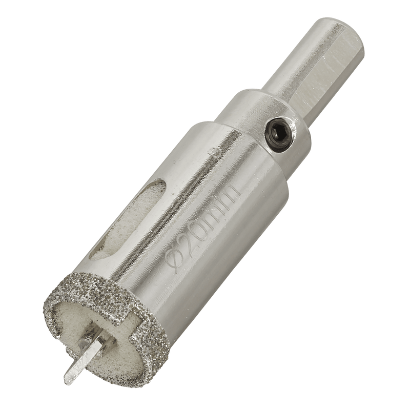Sealey DHS20 Electroplated Diamond Hole Saw 20mm - DHS20 - Sealey Tools UK - Trade Counter Direct