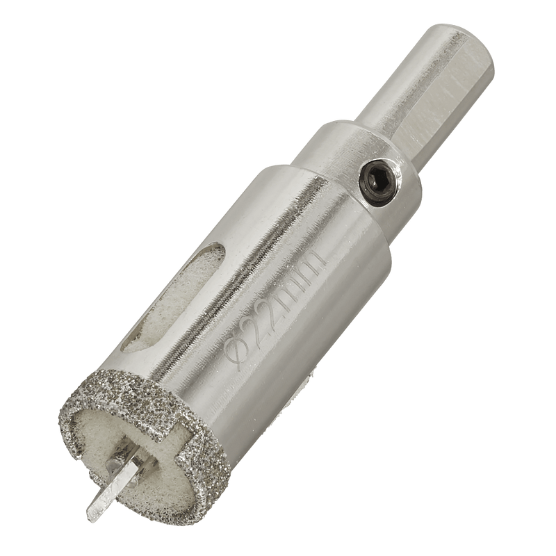 Sealey DHS22 Electroplated Diamond Hole Saw 22mm - DHS22 - Sealey Tools UK - Trade Counter Direct
