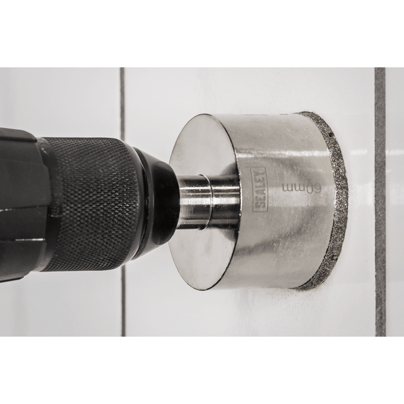 Sealey DHS60 Electroplated Diamond Hole Saw 60mm - DHS60 - Sealey Tools UK - Trade Counter Direct