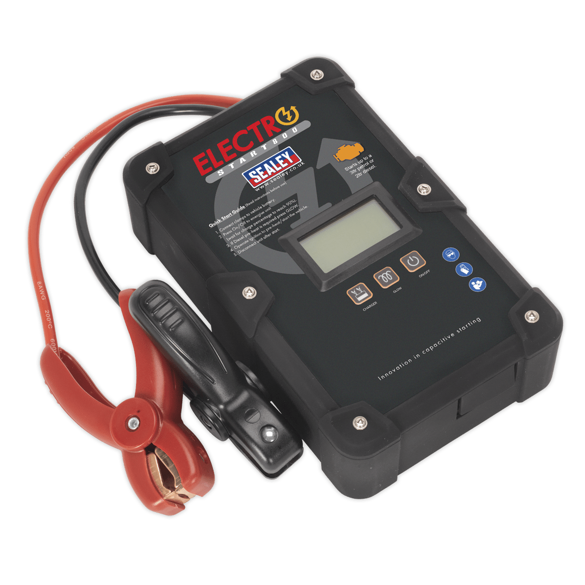 Sealey E/START800 ElectroStart® Batteryless Power Start 800A 12V - E/START800 - Sealey Tools UK - Trade Counter Direct
