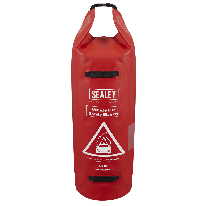 Sealey EV1000 Vehicle Fire Safety Blanket - PU Coated 6 x 8m - EV1000 - Sealey Tools UK - Trade Counter Direct