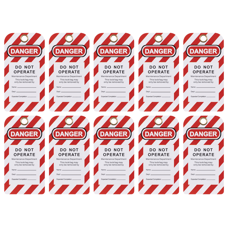 Sealey EV17 Lockout Safety Tag 10pc - EV17 - Sealey Tools UK - Trade Counter Direct