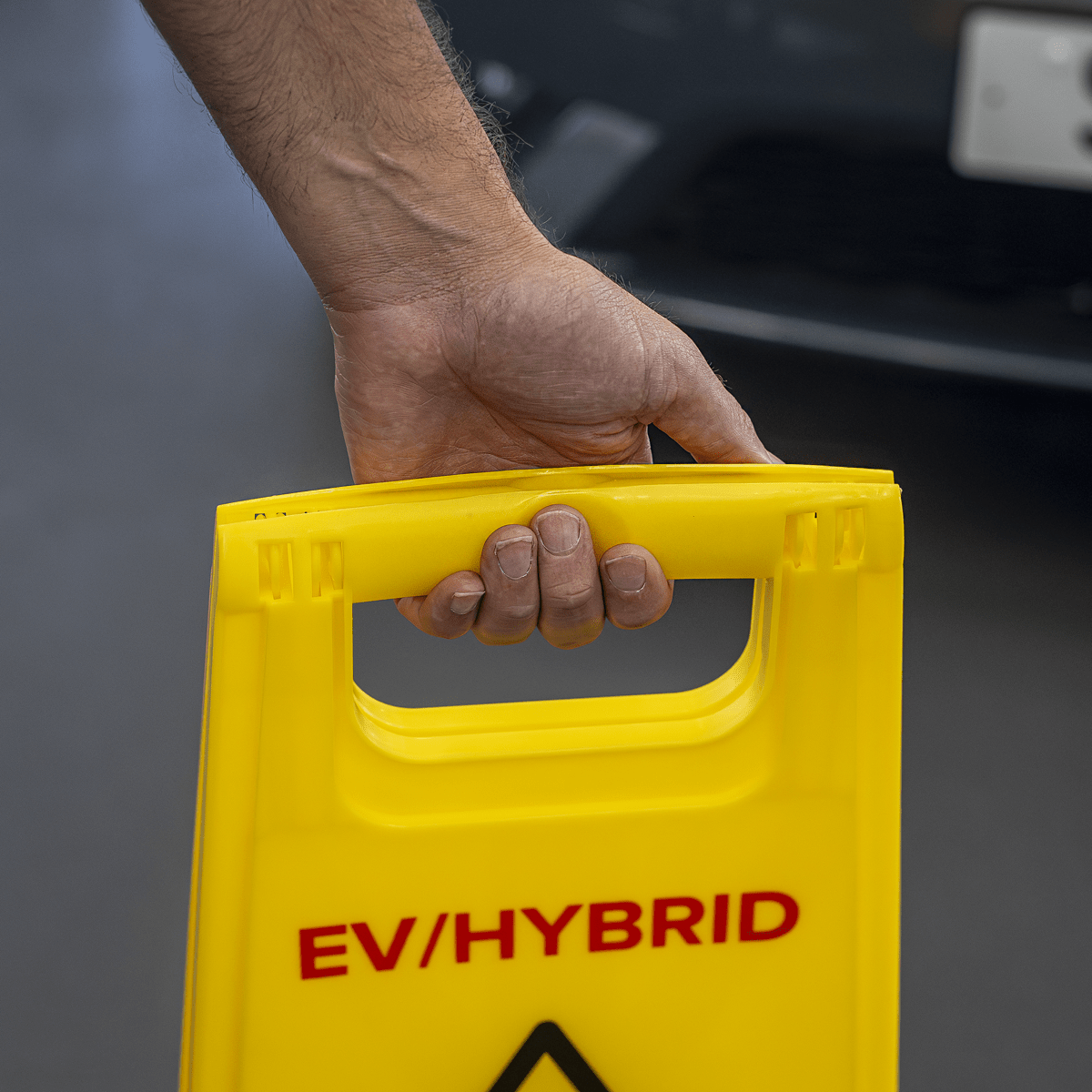 Sealey EV19 EV/Hybrid Floor Warning Signs - Pack of 2 - EV19 - Sealey Tools UK - Trade Counter Direct