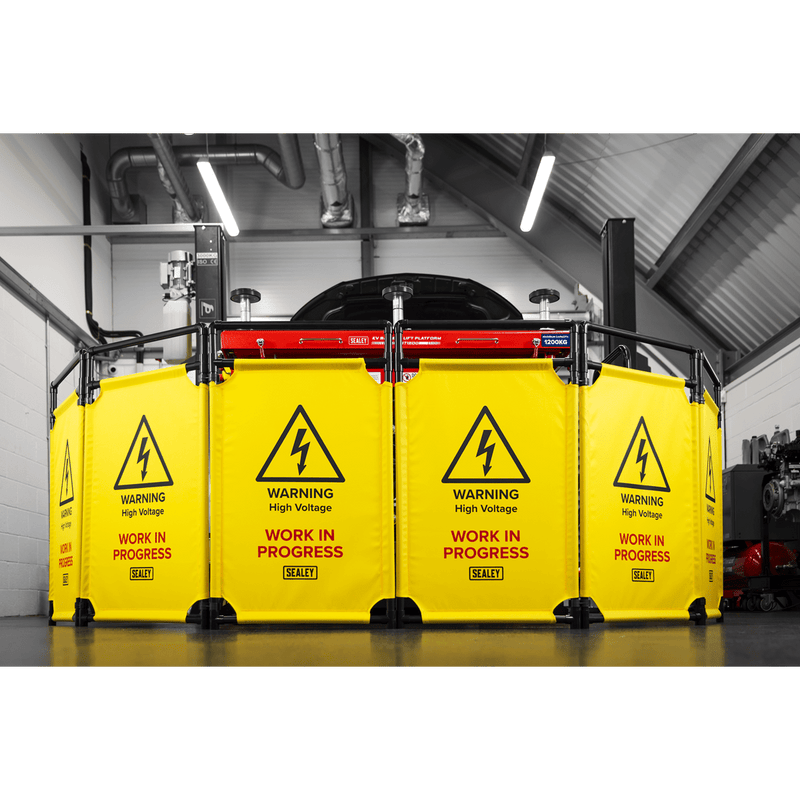 Sealey EV20 Folding Safety Barrier for Hybrid/Electric Vehicles - EV20 - Sealey Tools UK - Trade Counter Direct