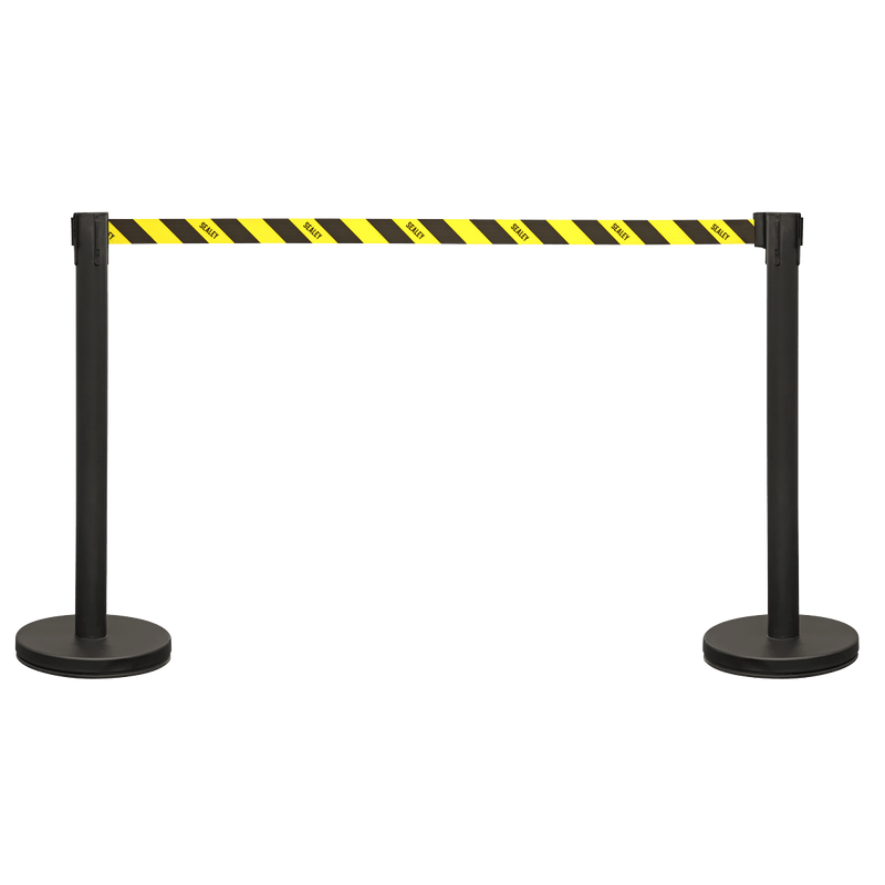 Sealey EV23 Retractable Safety Belt Barrier Post - Set of 2 - EV23 - Sealey Tools UK - Trade Counter Direct