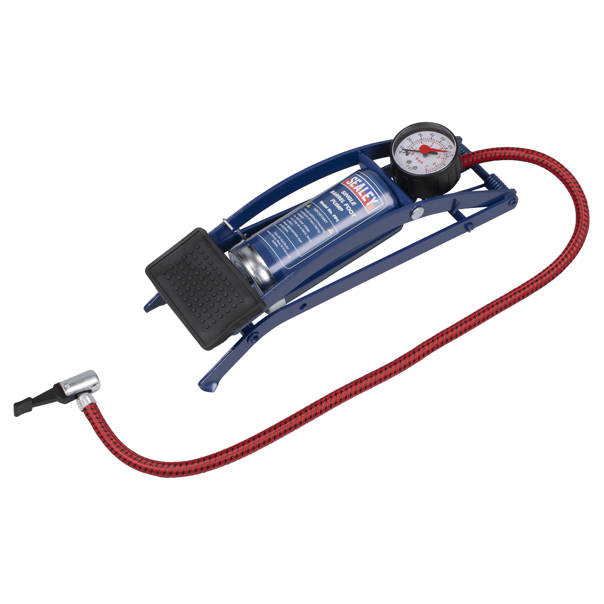 Sealey FP1 Single Barrel Foot Pump - FP1 - Sealey Tools UK - Trade Counter Direct
