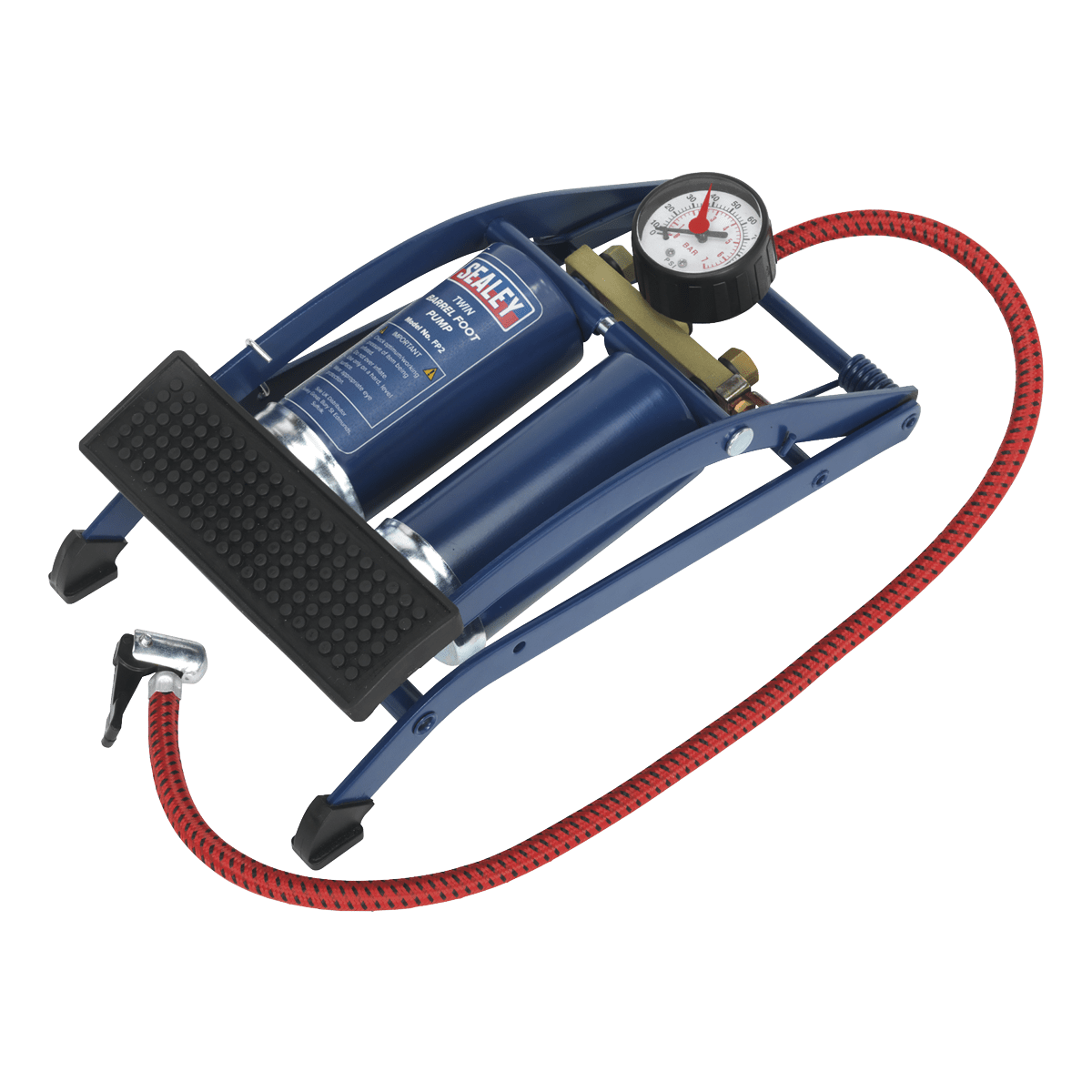 Sealey FP2 Twin Barrel Foot Pump - FP2 - Sealey Tools UK - Trade Counter Direct