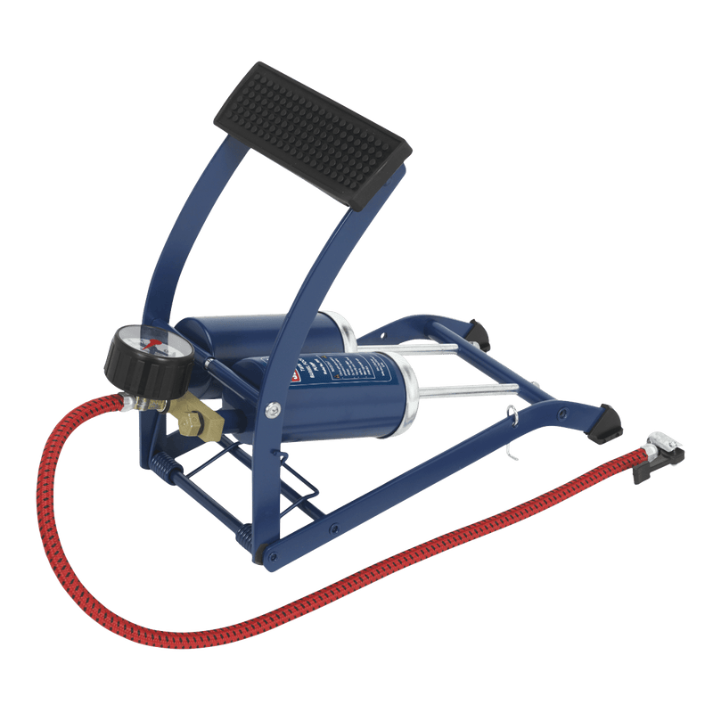 Sealey FP2 Twin Barrel Foot Pump - FP2 - Sealey Tools UK - Trade Counter Direct