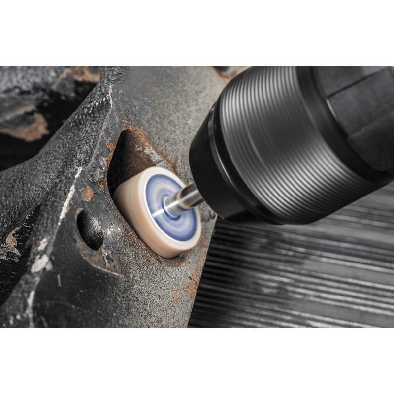 Sealey FW2510605 25 x 10mm Abrasive Flap Wheel with 6mm Shaft 60Grit - Pack of 5 - FW2510605 - Sealey Tools UK - Trade Counter Direct