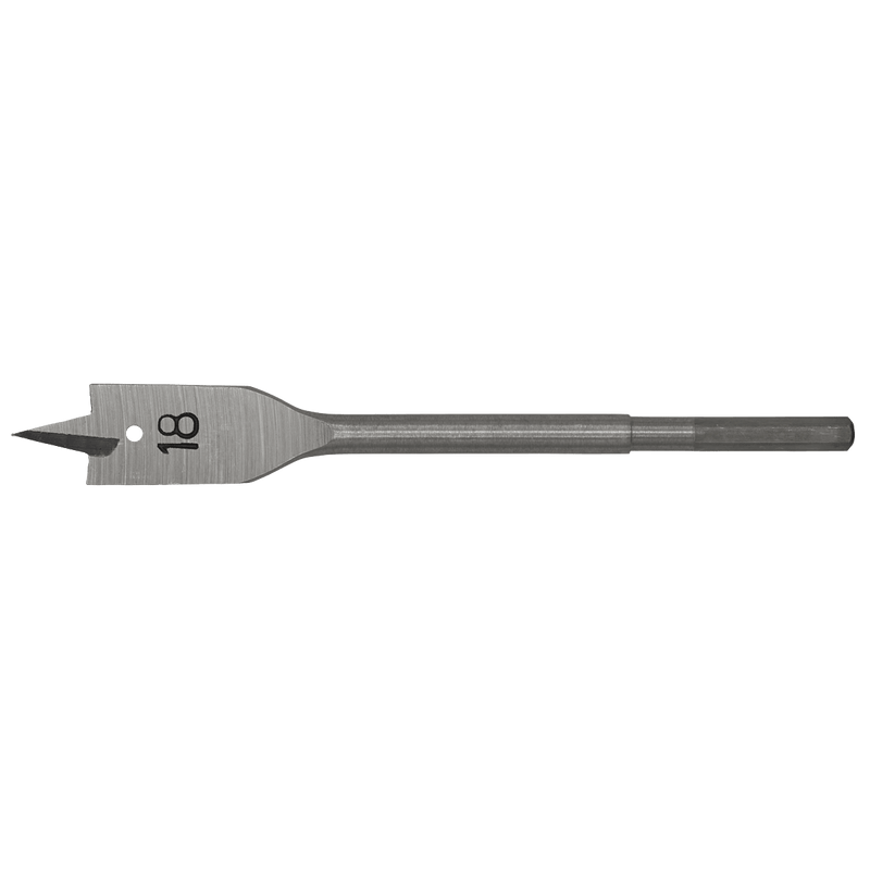 Sealey FWB18 Flat Wood Drill Bit 18mm x 152mm - FWB18 - Sealey Tools UK - Trade Counter Direct