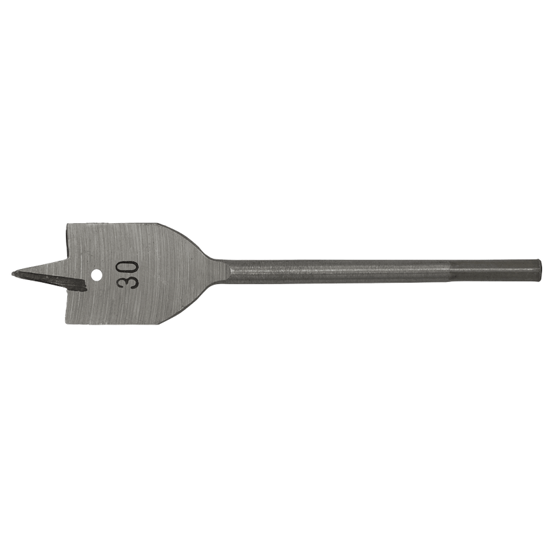 Sealey FWB30 Worksafe® Flat Wood Drill Bit 30mm x 152mm - FWB30 - Sealey Tools UK - Trade Counter Direct