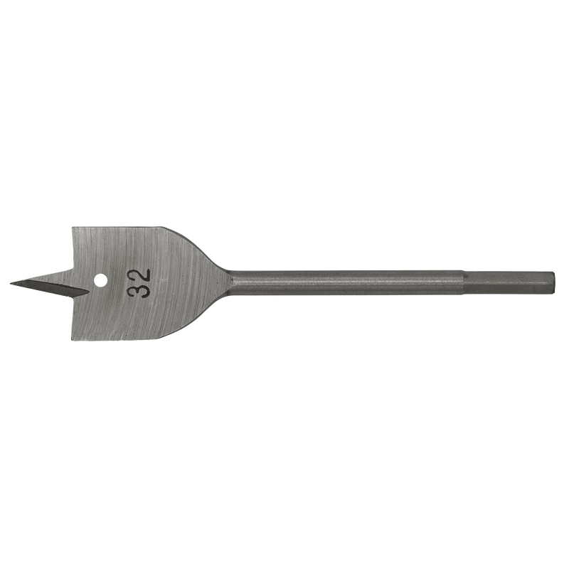 Sealey FWB32 Worksafe® Flat Wood Drill Bit 32mm x 152mm - FWB32 - Sealey Tools UK - Trade Counter Direct