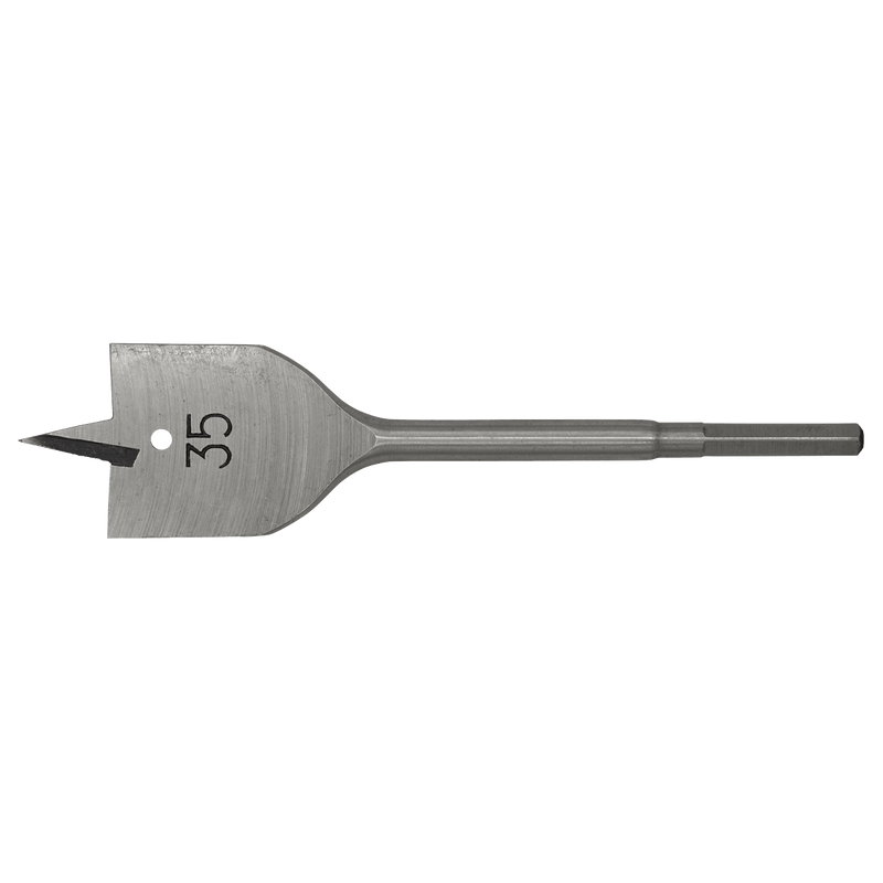 Sealey FWB35 Worksafe® Flat Wood Drill Bit 35mm x 152mm - FWB35 - Sealey Tools UK - Trade Counter Direct