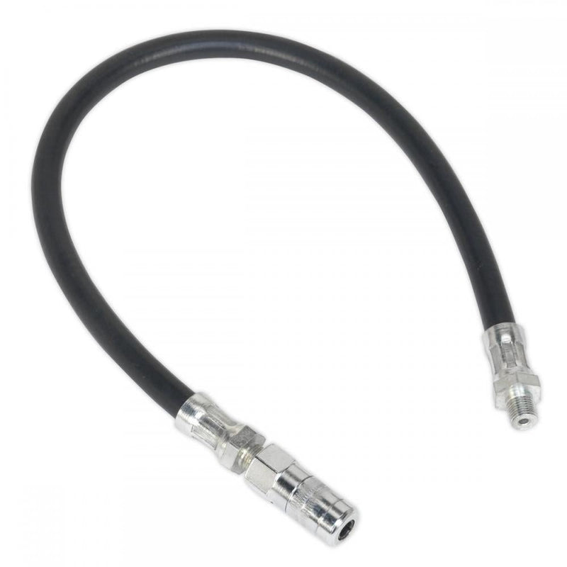 Sealey GGHE450 Rubber Delivery Hose with 4 - Jaw Connector Flexible 450mm 1/8"BSP Gas - GGHE450 - Sealey Tools UK - Trade Counter Direct