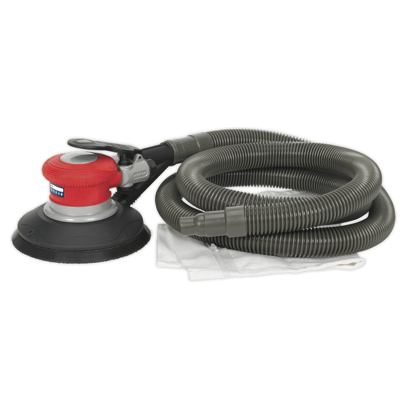 Sealey GSA06 Air Palm Random Orbital Sander Ø150mm Dust - Free Self - Contained - GSA06 - Sealey Tools UK - Trade Counter Direct