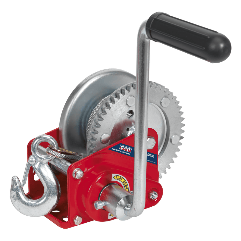 Sealey GWC1200B Geared Hand Winch with Brake & Cable 540kg Capacity - GWC1200B - Sealey Tools UK - Trade Counter Direct