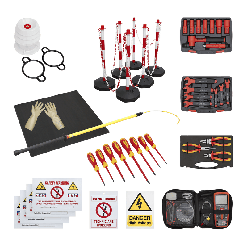Sealey HP55KITCOMBO Hybrid Workshop Tool Kit - HP55KITCOMBO - Sealey Tools UK - Trade Counter Direct